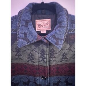 Beautiful Vintage Woolrich Women's Long Blanket Duster Winter Overcoat. Size M